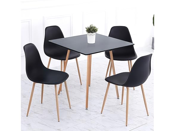 FurnitureR 31.5 Inch Square Dining Table