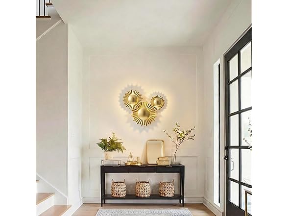 Parrot Uncle 16.5 Inch Gold Wall Sconce