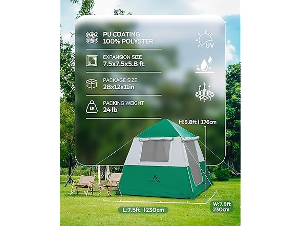 Corani 14.1'x6.5'x9' Inflatable Tent - Nomad Green