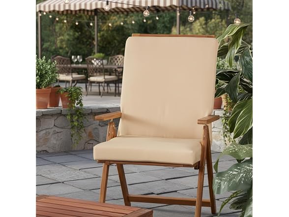 High Back Outdoor Chair Cushion
