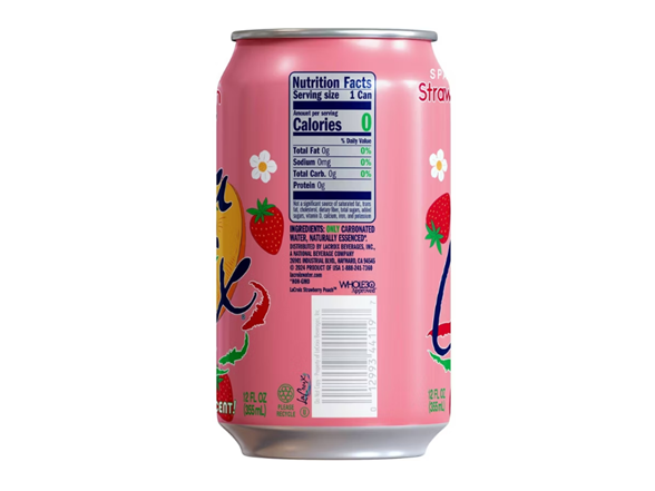 La Croix Sparkling Water, Strawberry Peach