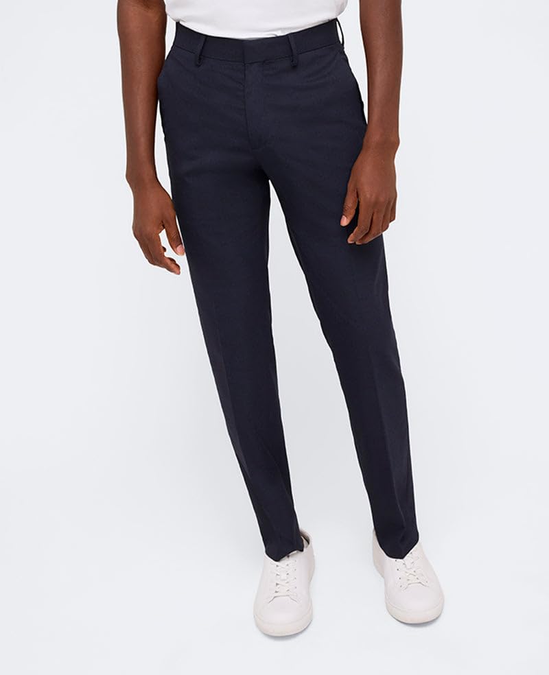 Haggar Slim-Fit Stretch Twill Dress Pant - Gallery 8