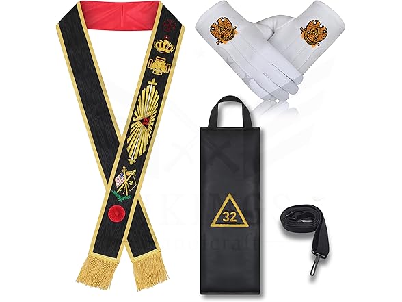 Masonic Scottish Rite 32nd Degree Rose Sash