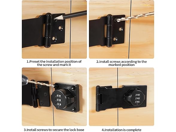 Cabinet Password Hasp Combo Lock