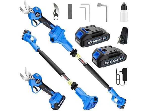 AZZUNO 20V 2-IN-1 Electric Pole Pruning Shears