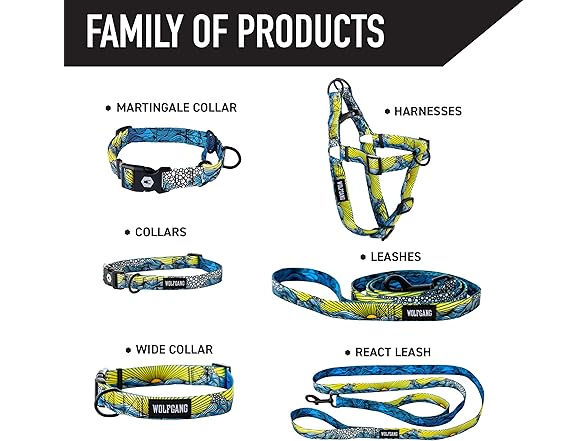 Wolfgang Heavy Duty Adjustable Venture Dog Collar DawnPatrol