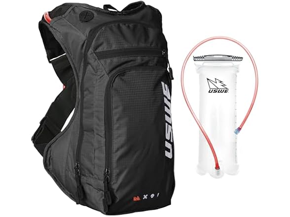 USWE Outlander Moto Hydration Pack, 9L, Black