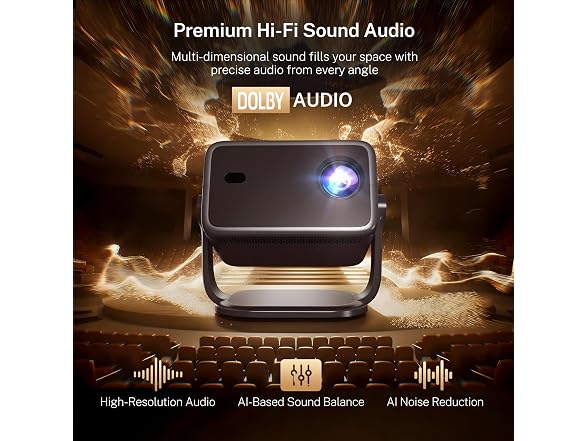 LYNCAST X6 Netflix Black Smart Projector