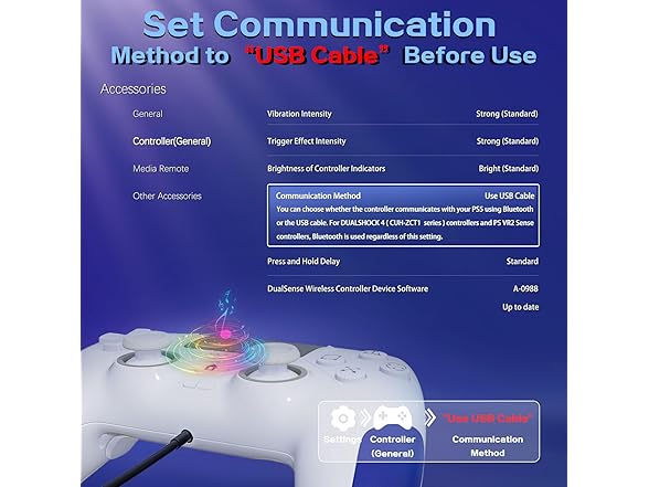 Kamylorus Wired Controller | PS5/PC