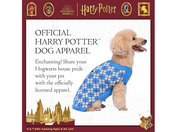 Harry Potter Ravenclaw Dog Sweater, Medium