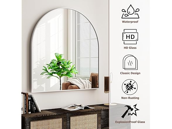 Easly Arched Bathroom Mirrors
