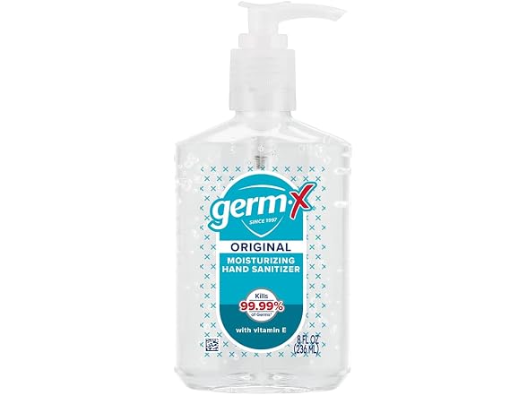 Germ-X Hand Sanitizer Pump 8oz 12pk