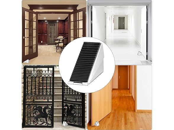 QWORK Adjustable Door Stopper Steel