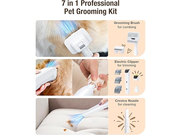 OPOWO Dog Grooming Vacuum