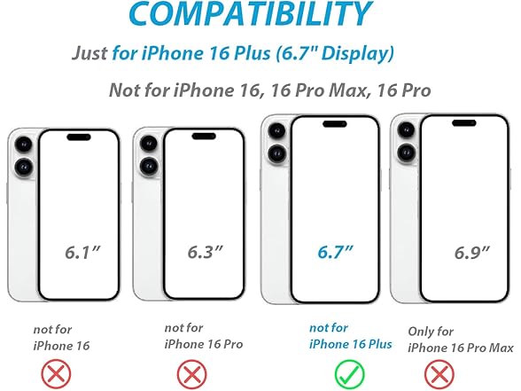 MInCYB for iPhone 16 Plus Wallet Case