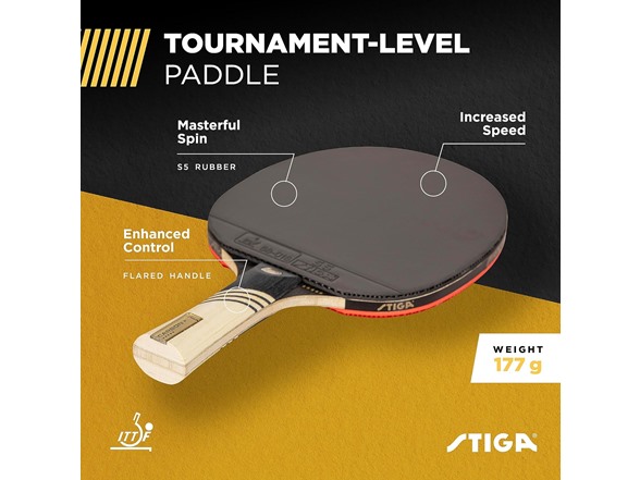 STIGA Carbon+ Ping Pong Paddle