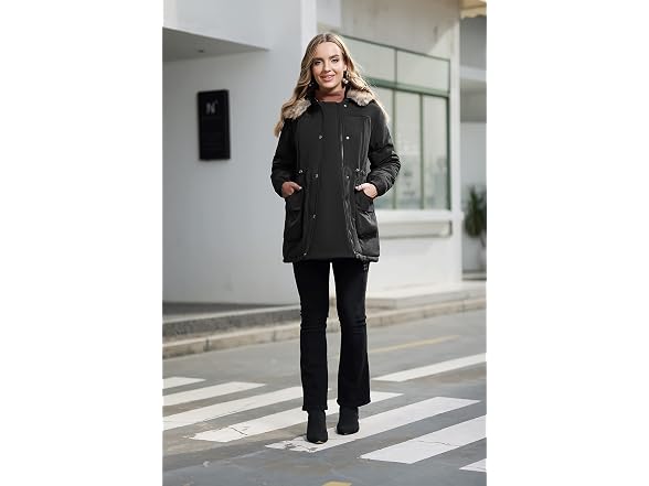 Maacie Women (S) Maternity Winter Coat Fleece