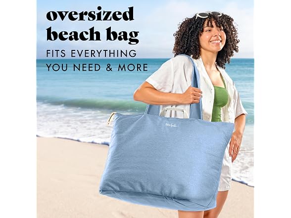 Fit & Fresh XL Beach Tote Bag for Women
