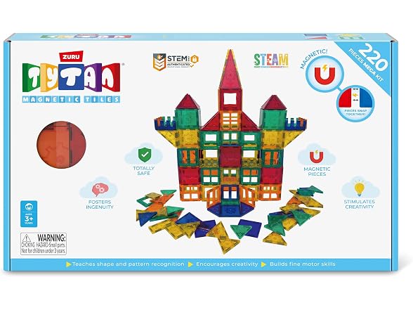 Tytan Magnetic Tiles 220 Piece Playset S1