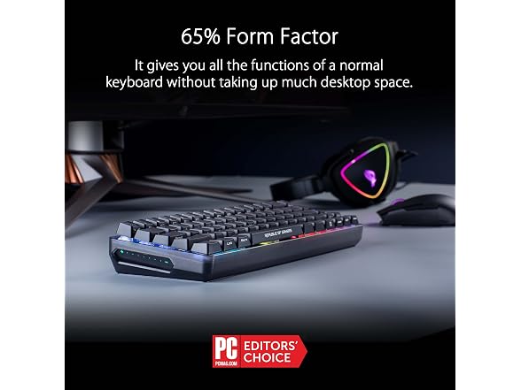 ASUS ROG Falchion NX 65% Wireless Keyboard, Red