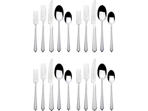 Towle Living Zia 18.0 Forged 20 Piece Stainless Steel Flatware Set
