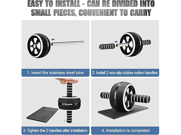10 in 1 Ab Roller Wheel Exercise Kit