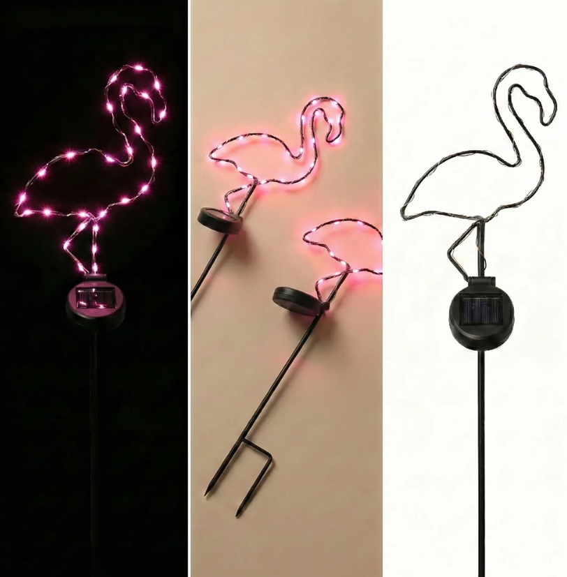 Touch Of ECO Solar Powered LED Garden Stake- Flamingo - Gallery 21