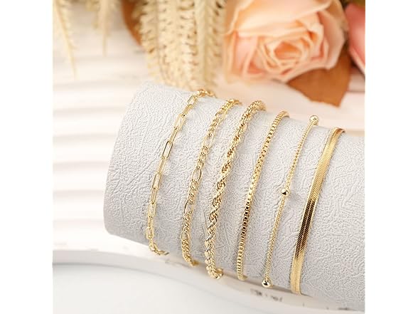 CAROVO Gold Chain Bracelet