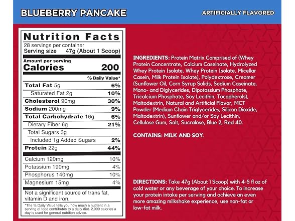 BSN Syntha6 Protein Blueberry Pancake 2.91lb