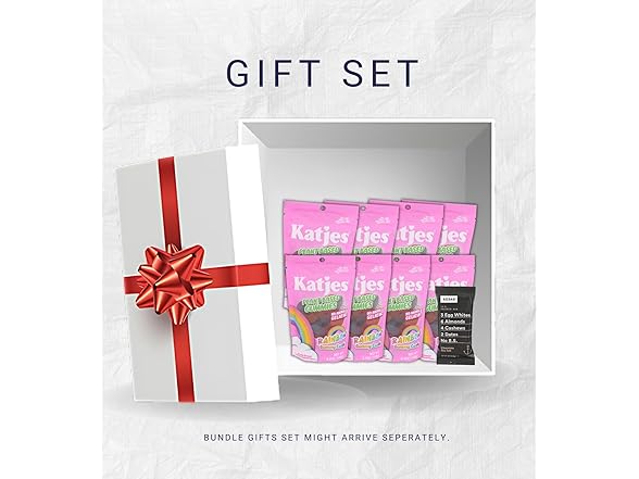 9 Item Set- Katjes Gummies Rainbow & RXBAR Sea Salt