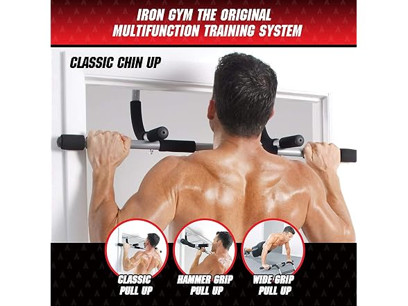 Iron Gym Pull Up Bars - Total Upper Body Workout Bar