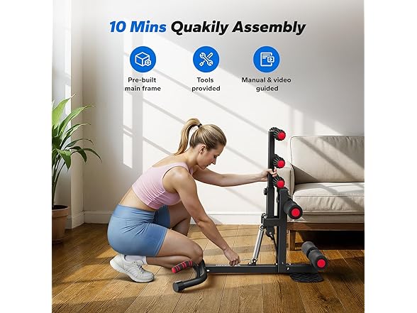 Black/Red Deep Squat Machine