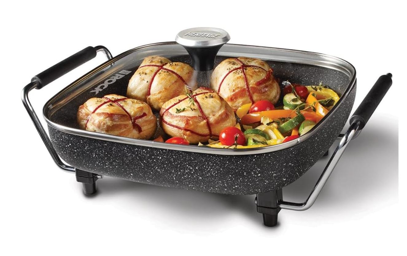 (NEW) StarFrit Heritage The Rock Electric Skillet - Gallery 12
