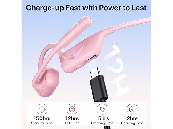 CPTEA Open Ear Headphones with Mic