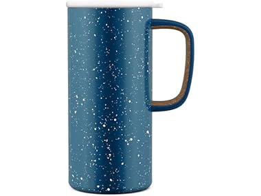 $9.99, Was $19.99, 50% Off! Ello Campy Stainless Steel Travel Mug, 18oz, Sea dealfomo
