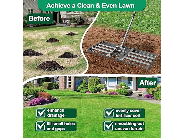 Heavy Duty Yard Leveling Rake