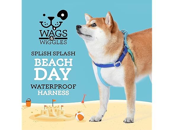 Wags & Wiggles Waterproof PVC Dog Harness