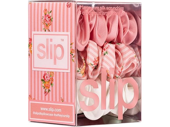 SLIP Silk Scrunchies Large Set