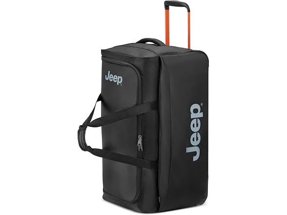 Jeep JS009D Two Wheel Rolling Travel Duffle Bag