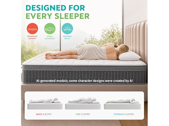 UNZIPE 14 Inch Full Memory Foam Mattress, Medium Firm