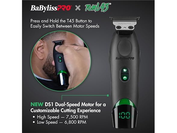 BaBylissPro x Tomb45 SilverFX Wireless Chg Trimmer