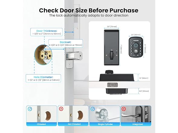 SawHero Keyless Entry Door Lock