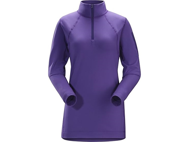 Arc'teryx RHO LT ZIP NECK Women's, DAHLIA, L
