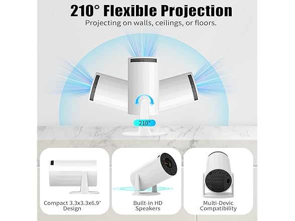 LJYT 1080P Portable Projector