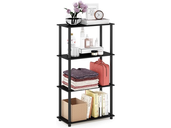 Americano/Black, 4-Tier Round Tube