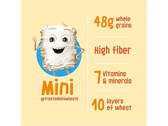 Kelloggs Frosted Mini-Wheats Breakfast Cereal