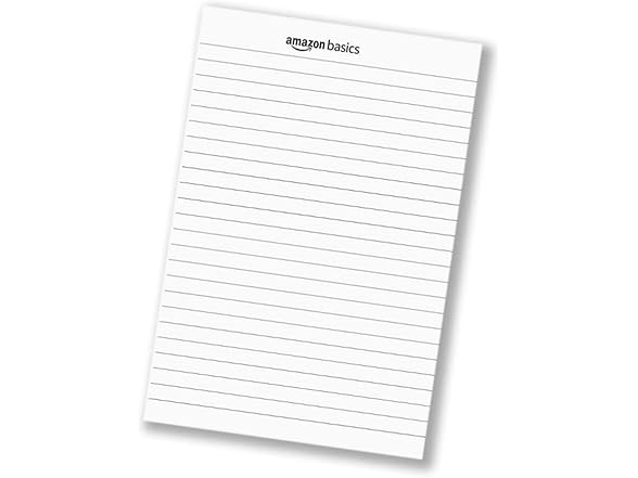 Amazon Basics 5" x 8" Writing Pad, 72Ct