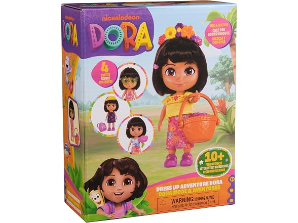 Dora, Dress Up Adventure Dora, 6-inch Doll