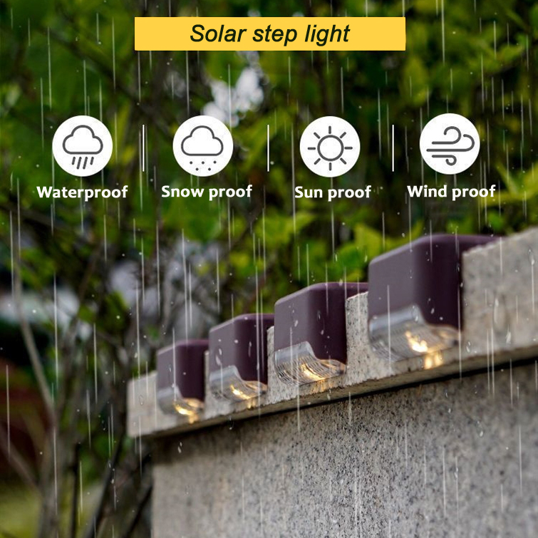 8-Pk Solar LED Deck & Step Lights- Choose Color - Gallery 38