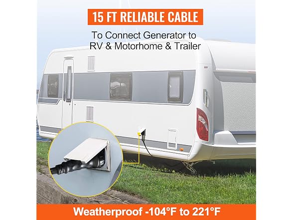 15FT Generator Power Cord 50-Amp 125/250-volt